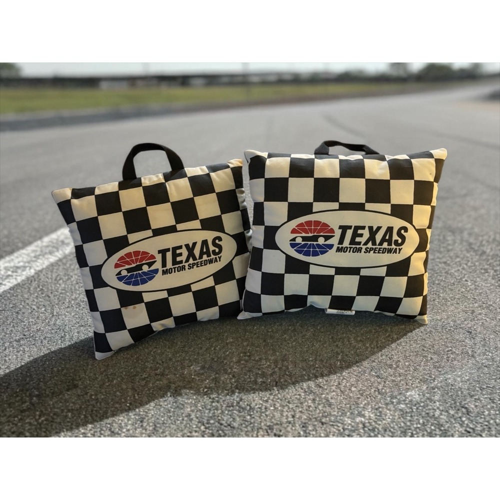 RACE DAY CUSHIONS Texas Motor Speedway Checkered 2 Seat Cushions NASCAR Racing - Picture 3 of 6